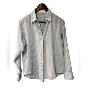 Grade and Gather Light Blue Pin Stipe Button Down Shirt.